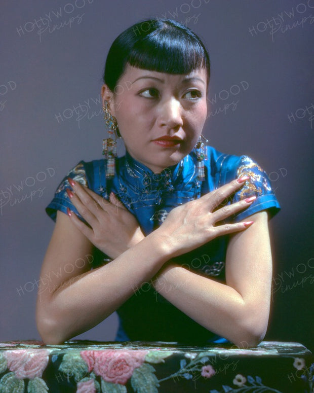 Anna May Wong 1937 CARBRO Regal Pose | Hollywood Pinups | Film Star Color and B&W Prints