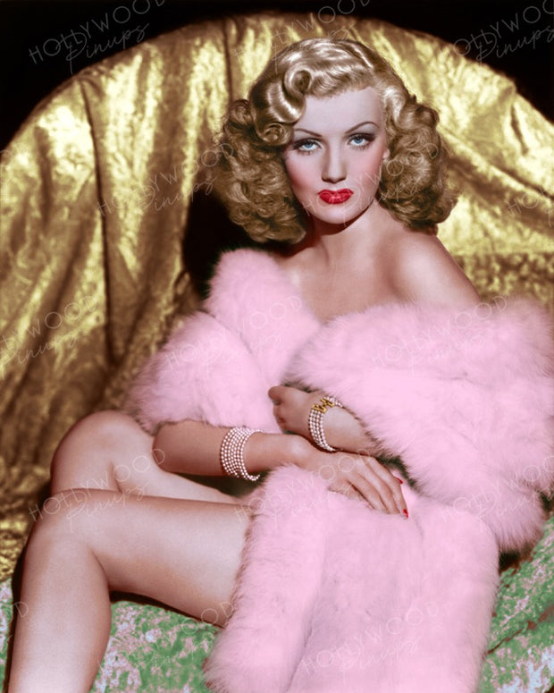 Dolores Moran Foxy Fur 1945 | Hollywood Pinups | Film Star Colour and B&W Prints