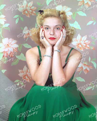 Nan Grey Emerald Gown 1940 | Hollywood Pinups Color Prints