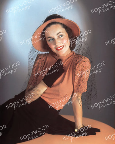 Maureen O’Sullivan Lace Fascinator 1937 | Hollywood Pinups | Film Star Color and B&W Prints