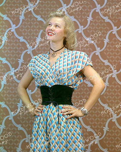 Vera-Ellen Checkered Print 1946 | Hollywood Pinups Color Prints