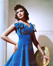 Linda Darnell Blue Velvet by FRANK POWOLNY 1939 | Hollywood Pinups | Film Star Colour and B&W Prints