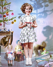 Shirley Temple Christmas Toys 1936 | Hollywood Pinups | Film Star Colour and B&W Prints