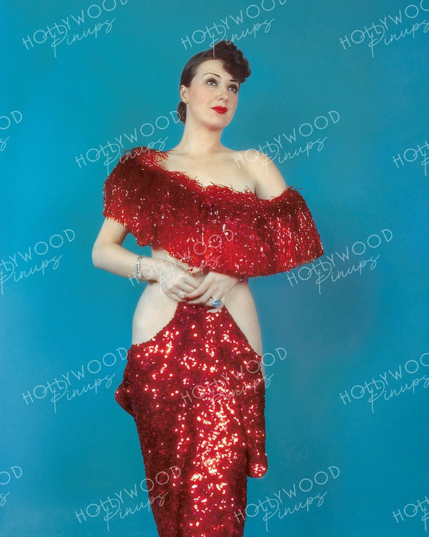 Gypsy Rose Lee - Scarlet Sensation | Hollywood Pinups Color Prints Gypsy Rose Lee - Scarlet Sensation | Hollywood Pinups Color Prints