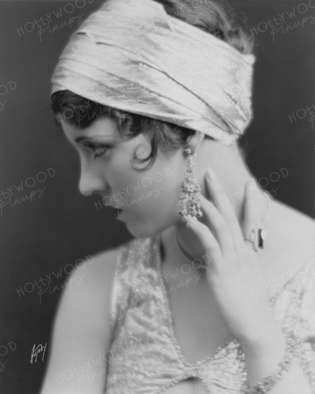 Olive Borden Luminous Profile 1926 by AUTREY | Hollywood Pinups | Film Star Colour and B&W Prints