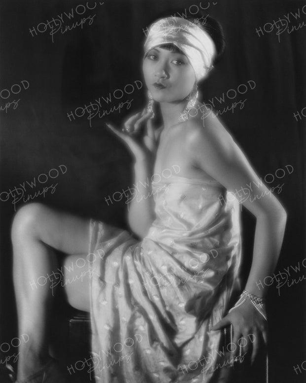 Anna May Wong Seductive Allure 1928 | Hollywood Pinups Color Prints