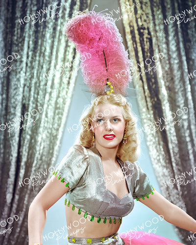 Janis Carter Sparkling Showgirl 1942 | Hollywood Pinups Color Prints