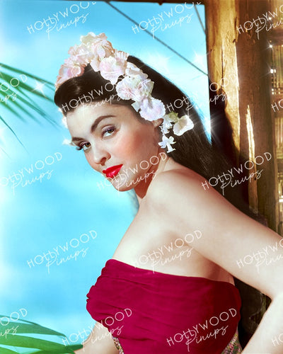 Suzan Ball in EAST OF SUMATRA 1953 | Hollywood Pinups Color Prints