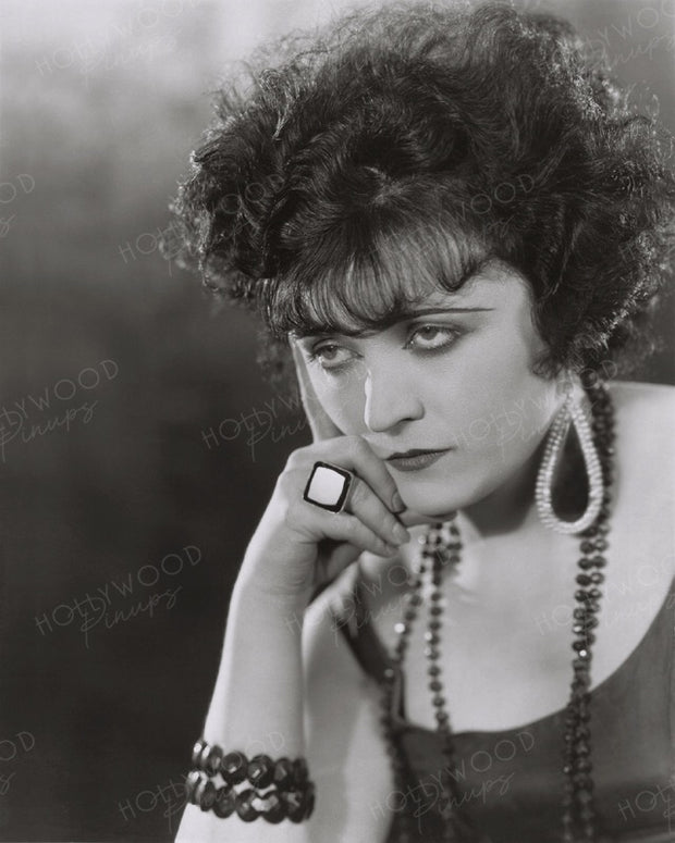 Pola Negri Brooding Brunette 1924 | Hollywood Pinups | Film Star Colour and B&W Prints