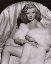Dolores Moran Foxy Fur 1945 | Hollywood Pinups | Film Star Colour and B&W Prints