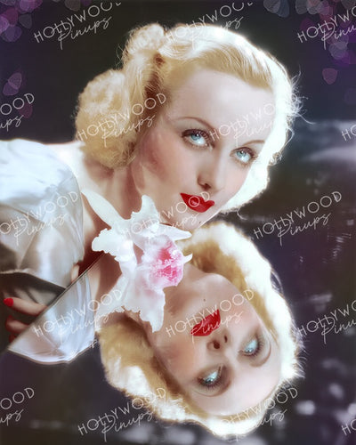 Carole Lombard NO MORE ORCHIDS 1932 by Otto Dyar | Hollywood Pinups Color Prints