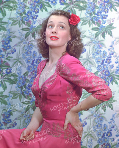 Ellen Drew Pink Rose 1944 | Hollywood Pinups | Film Star Colour and B&W Prints