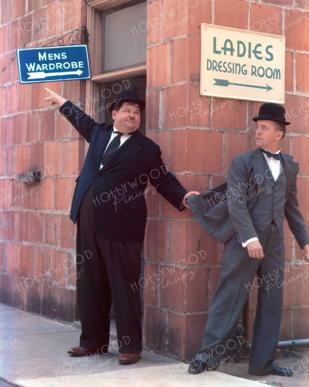 Laurel and Hardy DRESSING ROOMS 1938 | Hollywood Pinups | Film Star Colour and B&W Prints