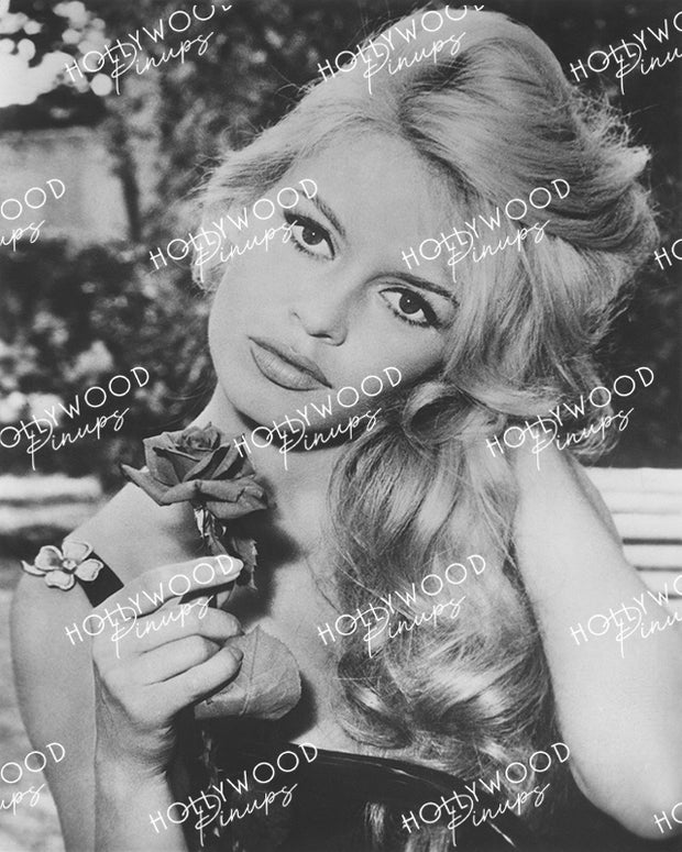Brigitte Bardot Rose Beauty 1958 | Hollywood Pinups Color Prints