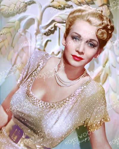 Carole Landis Glittering Glamour 1942 | Hollywood Pinups | Film Star Colour and B&W Prints