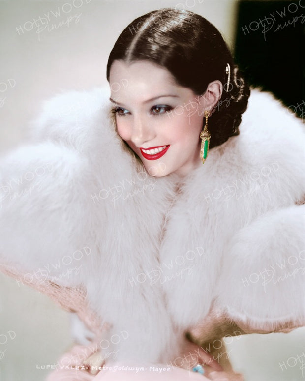 Lupe Velez Drop Earrings 1931 by EVERETT | Hollywood Pinups | Film Star Colour and B&W Prints