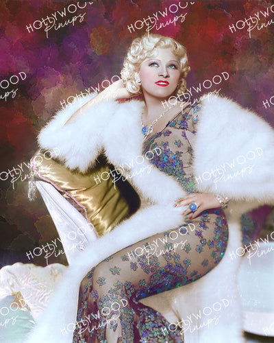 Mae West Floral Fantasy 1934 | Hollywood Pinups Color Prints