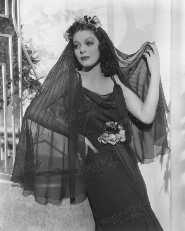 Loretta Young Veiled Beauty 1938 by POWOLNY | Hollywood Pinups | Film Star Colour and B&W Prints
