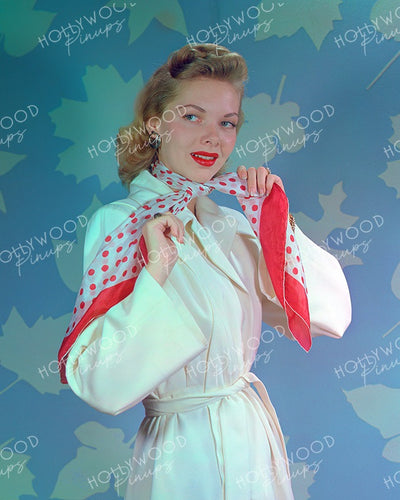 Barbara Lawrence Red Polka Dots 1949 | Hollywood Pinups Color Prints