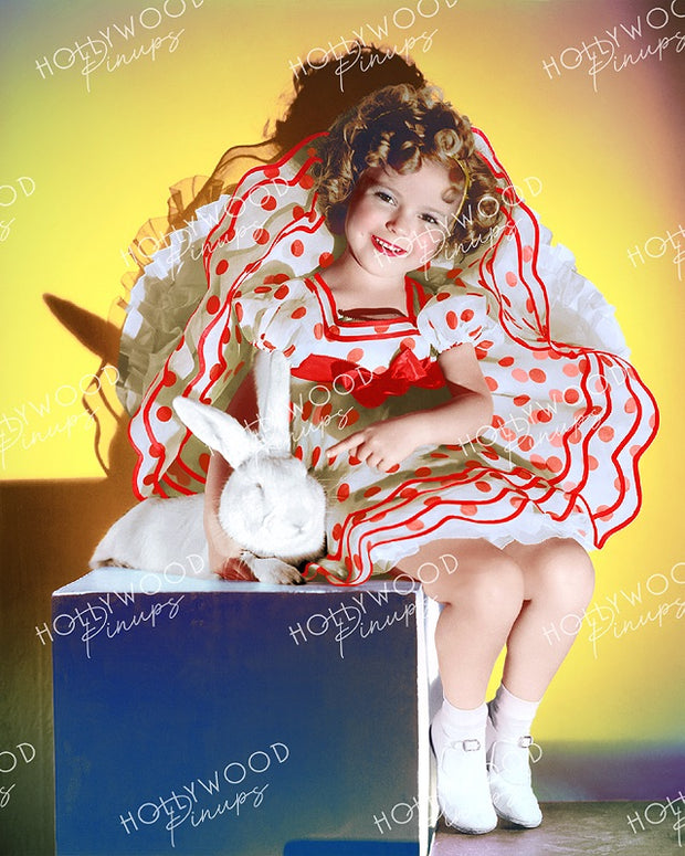Shirley Temple Easter Bunny 1934 - NEW ! | Hollywood Pinups | Film Star Colour and B&W Prints