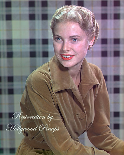 Grace Kelly Gold Velveteen 1951 | Hollywood Pinups | Film Star Colour and B&W Prints