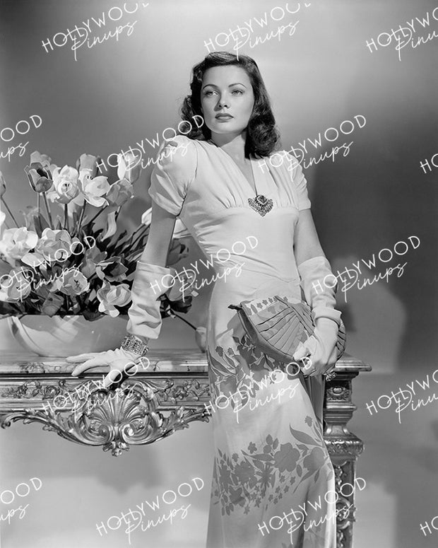 Gene Tierney Floral Belle 1944 LAURA | Hollywood Pinups Color Prints