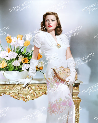 Gene Tierney Floral Belle 1944 LAURA | Hollywood Pinups Color Prints