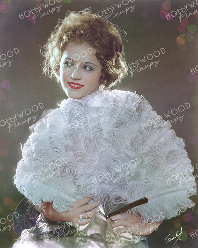 Gladys Walton Feather Fan 1920 by FREULICH | Hollywood Pinups Color Prints