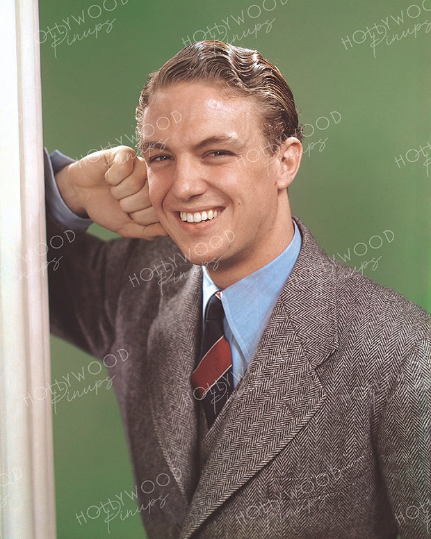 Robert Stack Youthful Smile 1940 | Hollywood Pinups | Film Star Colour and B&W Prints