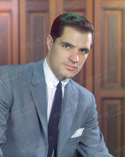 John Gavin Brooding Gaze 1958 | Hollywood Pinups | Film Star Colour and B&W Prints